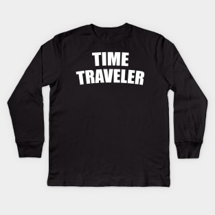 Time Traveler Kids Long Sleeve T-Shirt